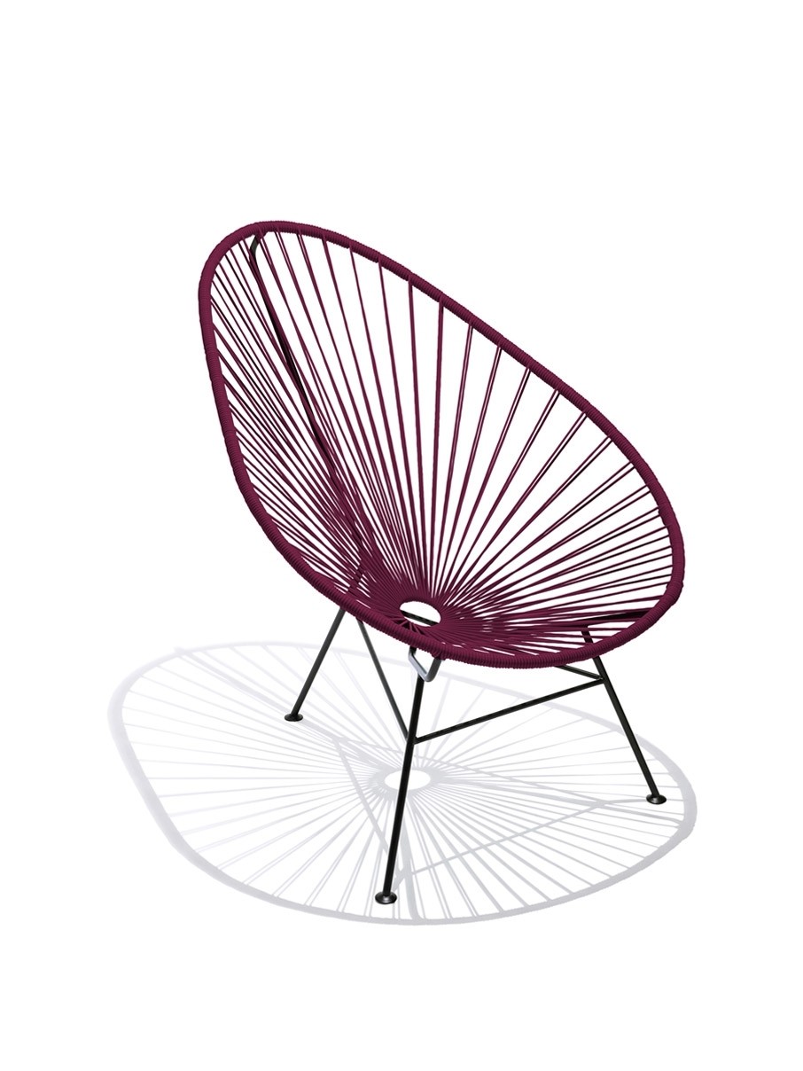 Original Acapulco Chair in der Farbe aubergine