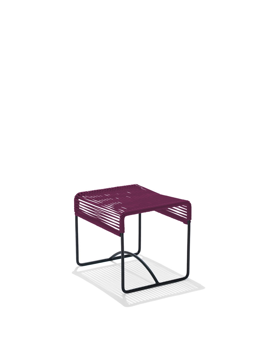 Der Original Acapulco Chair Hocker in Aubergine