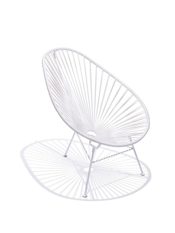 Zweiteiliger Original Acapulco Chair in der Farbe weiss