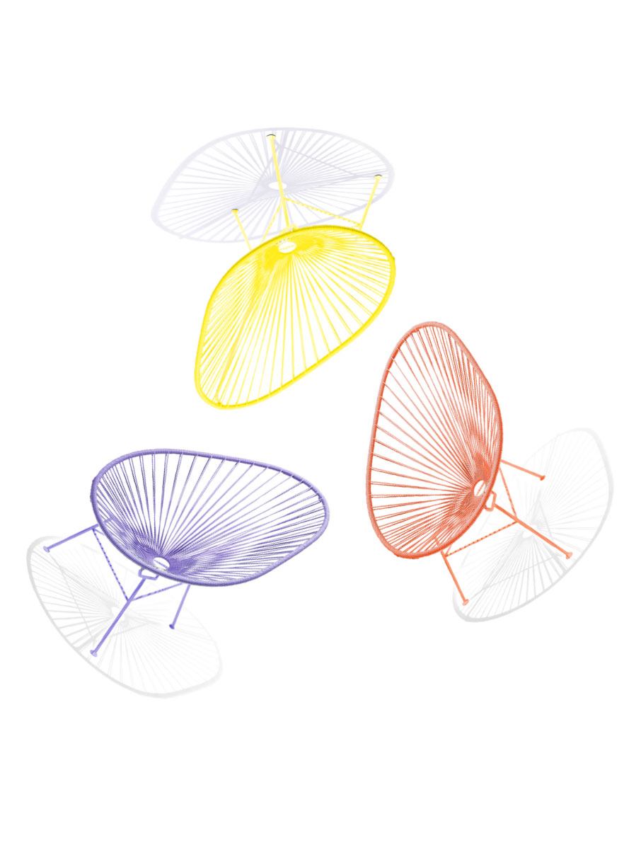 Acapulco Chair Monochrom Farbe Zitrone